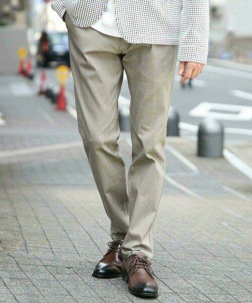 MEN'S BIGI / メンズビギ その他パンツ | ハイパーストレッチヘリンボンパンツ【大きいサイズ対応(3L、4L) S~4L展開】 | 詳細1