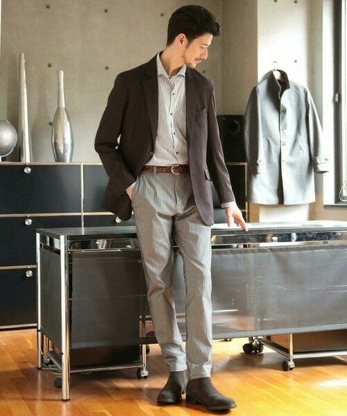 MEN'S BIGI / メンズビギ その他パンツ | ハイパーストレッチヘリンボンパンツ【大きいサイズ対応(3L、4L) S~4L展開】 | 詳細8