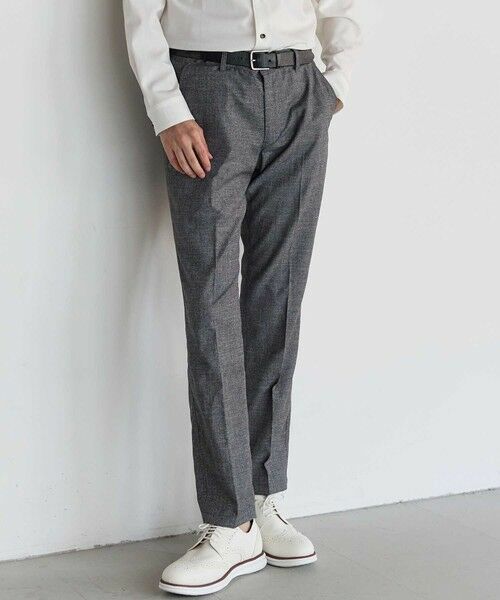 MEN'S BIGI / メンズビギ その他パンツ | メランジスラックスパンツ【セットアップ対応】 | 詳細1