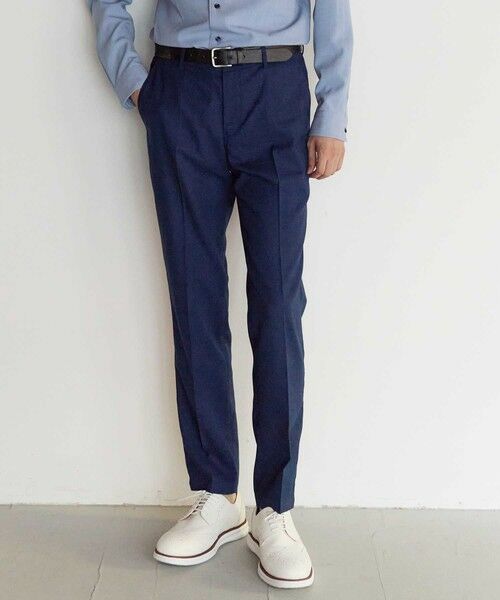 MEN'S BIGI / メンズビギ その他パンツ | メランジスラックスパンツ【セットアップ対応】 | 詳細7