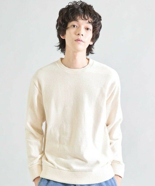 MEN'S BIGI / メンズビギ ニット・セーター | 【洗える】クルーネックモールニット | 詳細1