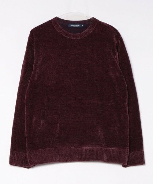 MEN'S BIGI / メンズビギ ニット・セーター | 【洗える】クルーネックモールニット（ボルドー）