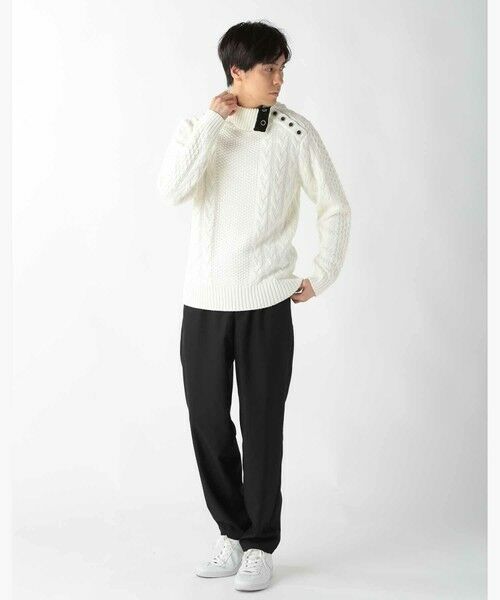 MEN'S BIGI / メンズビギ ニット・セーター | ドクターネックケーブルニット | 詳細4