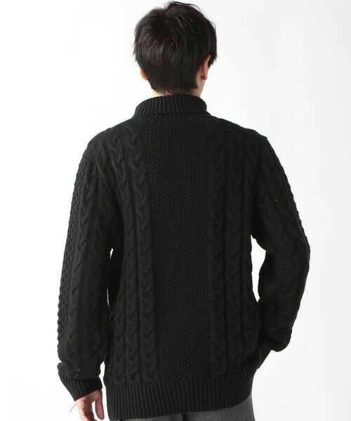 MEN'S BIGI / メンズビギ ニット・セーター | ドクターネックケーブルニット | 詳細7
