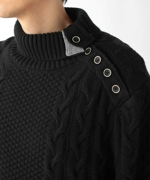 MEN'S BIGI / メンズビギ ニット・セーター | ドクターネックケーブルニット | 詳細8