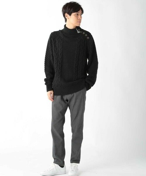 MEN'S BIGI / メンズビギ ニット・セーター | ドクターネックケーブルニット | 詳細9