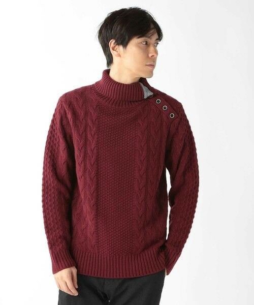 MEN'S BIGI / メンズビギ ニット・セーター | ドクターネックケーブルニット | 詳細14