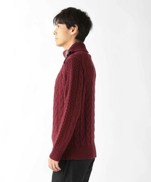 MEN'S BIGI / メンズビギ ニット・セーター | ドクターネックケーブルニット | 詳細15