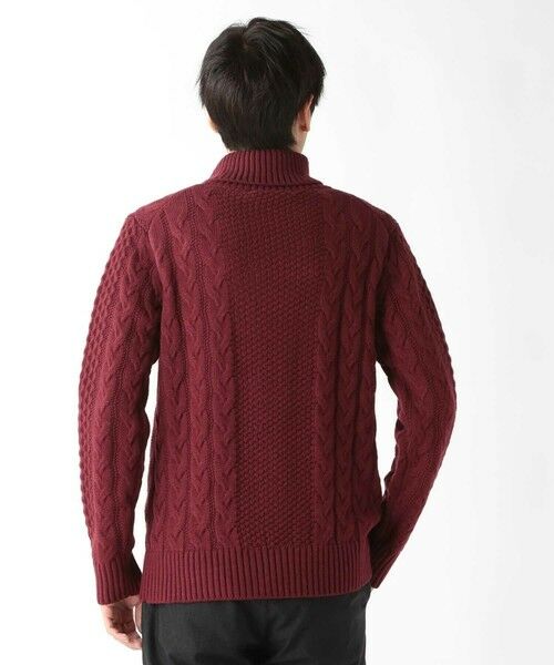 MEN'S BIGI / メンズビギ ニット・セーター | ドクターネックケーブルニット | 詳細16