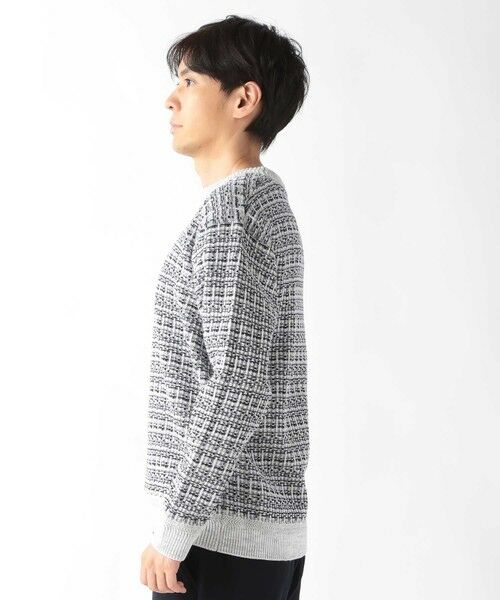MEN'S BIGI / メンズビギ ニット・セーター | ツイードライクニットリラックスプルオーバー | 詳細2