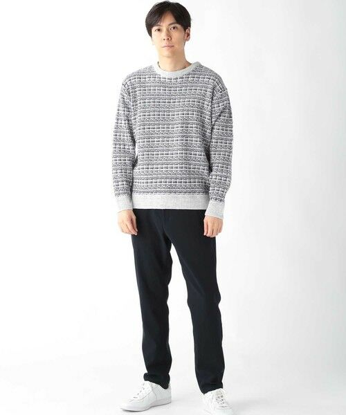 MEN'S BIGI / メンズビギ ニット・セーター | ツイードライクニットリラックスプルオーバー | 詳細5