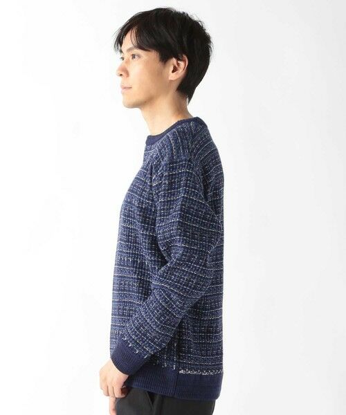 MEN'S BIGI / メンズビギ ニット・セーター | ツイードライクニットリラックスプルオーバー | 詳細11