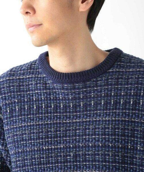 MEN'S BIGI / メンズビギ ニット・セーター | ツイードライクニットリラックスプルオーバー | 詳細13