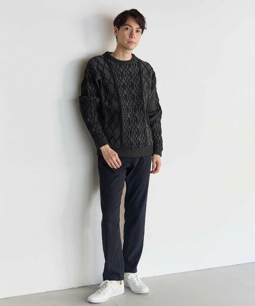 MEN'S BIGI / メンズビギ ニット・セーター | ケーブル編みプルオーバーニット | 詳細5