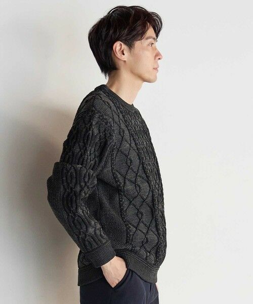 MEN'S BIGI / メンズビギ ニット・セーター | ケーブル編みプルオーバーニット | 詳細2
