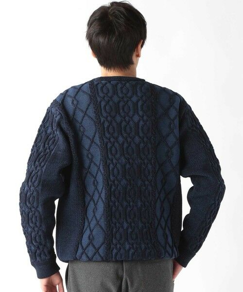 MEN'S BIGI / メンズビギ ニット・セーター | ケーブル編みプルオーバーニット | 詳細13