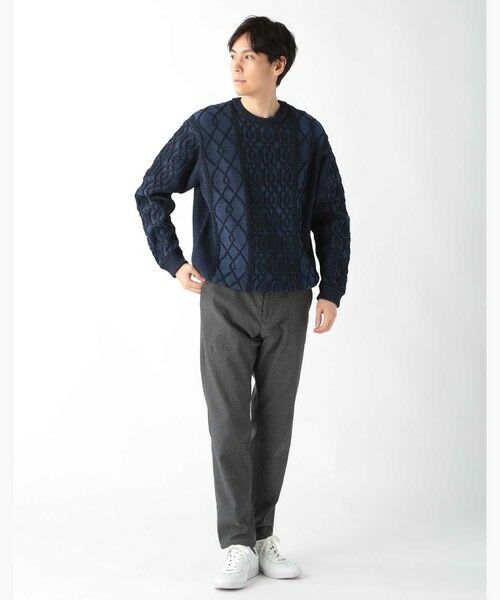 MEN'S BIGI / メンズビギ ニット・セーター | ケーブル編みプルオーバーニット | 詳細15