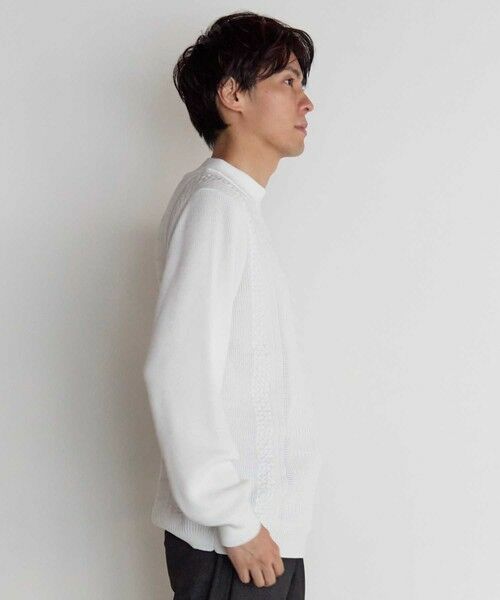 MEN'S BIGI / メンズビギ ニット・セーター | スウィッチデザイン モックネックニット | 詳細2