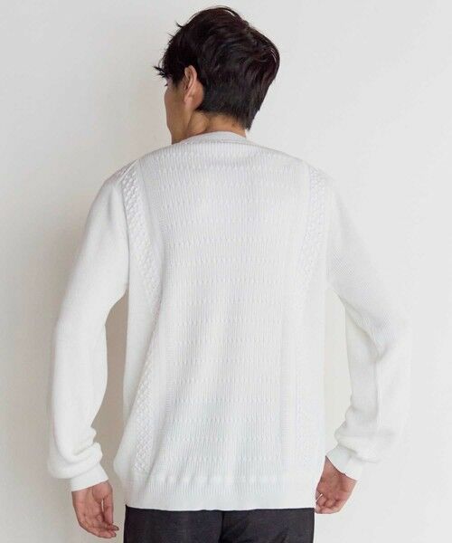 MEN'S BIGI / メンズビギ ニット・セーター | スウィッチデザイン モックネックニット | 詳細3