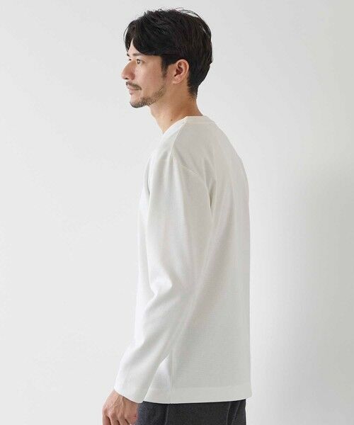 MEN'S BIGI / メンズビギ Tシャツ | フェイクスウェード エンボスプリント ロングスリーブ カットソー | 詳細2