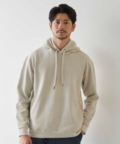 MEN'S BIGI / メンズビギ スウェット | フェイクスエードプルオーバーパーカー