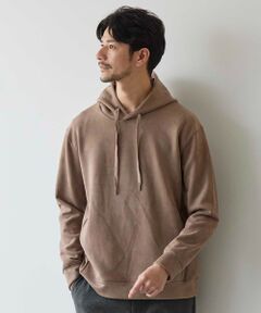MEN'S BIGI / メンズビギ スウェット | フェイクスエードプルオーバーパーカー