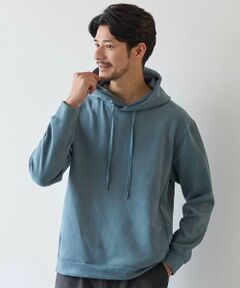 MEN'S BIGI / メンズビギ スウェット | フェイクスエードプルオーバーパーカー