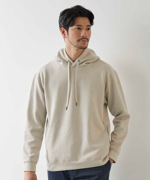 MEN'S BIGI / メンズビギ スウェット | フェイクスエードプルオーバーパーカー | 詳細1