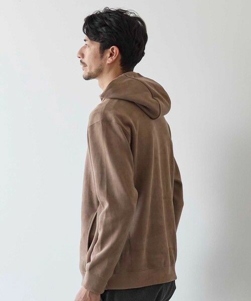 MEN'S BIGI / メンズビギ スウェット | フェイクスエードプルオーバーパーカー | 詳細6