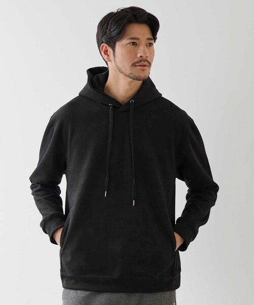 MEN'S BIGI / メンズビギ スウェット | フェイクスエードプルオーバーパーカー | 詳細10