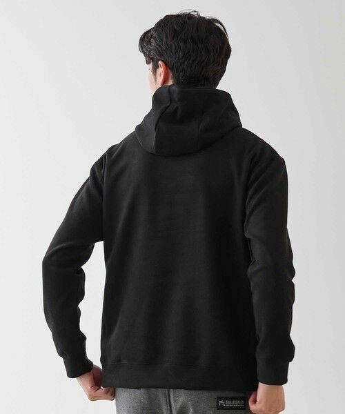 MEN'S BIGI / メンズビギ スウェット | フェイクスエードプルオーバーパーカー | 詳細13