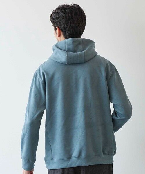 MEN'S BIGI / メンズビギ スウェット | フェイクスエードプルオーバーパーカー | 詳細18