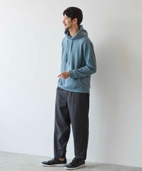 MEN'S BIGI / メンズビギ スウェット | フェイクスエードプルオーバーパーカー | 詳細20