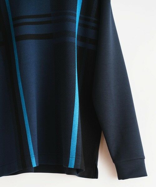 MEN'S BIGI / メンズビギ スウェット | ニット×ポンチ パネル切り替え クルーネックロンT | 詳細8