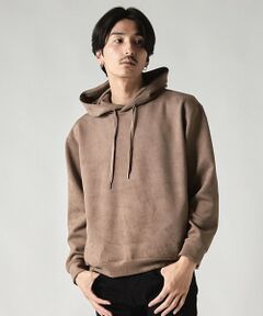 MEN'S BIGI / メンズビギ スウェット | ＊WEB限定 フェイクスエード リラックスフィットフーディ