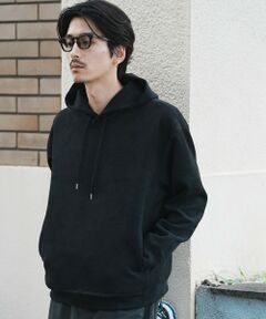 MEN'S BIGI / メンズビギ スウェット | ＊WEB限定 フェイクスエード リラックスフィットフーディ