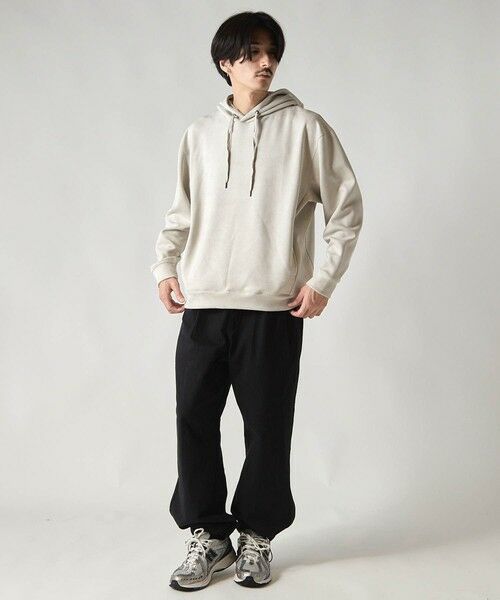MEN'S BIGI / メンズビギ スウェット | ＊WEB限定 フェイクスエード リラックスフィットフーディ | 詳細5