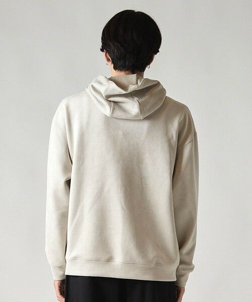 MEN'S BIGI / メンズビギ スウェット | ＊WEB限定 フェイクスエード リラックスフィットフーディ | 詳細3