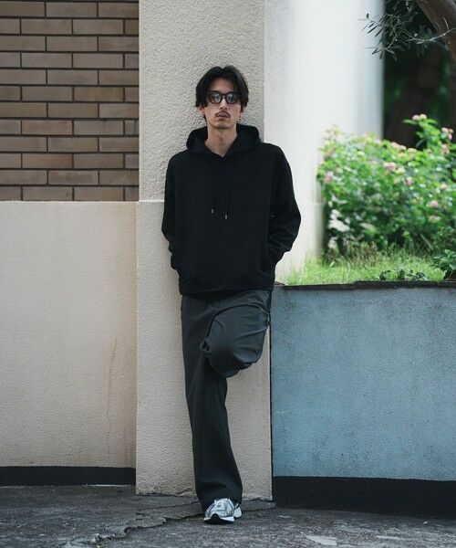 MEN'S BIGI / メンズビギ スウェット | ＊WEB限定 フェイクスエード リラックスフィットフーディ | 詳細8