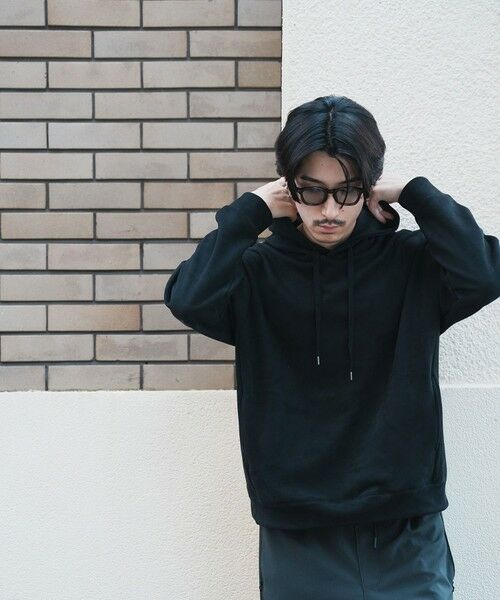 MEN'S BIGI / メンズビギ スウェット | ＊WEB限定 フェイクスエード リラックスフィットフーディ | 詳細10