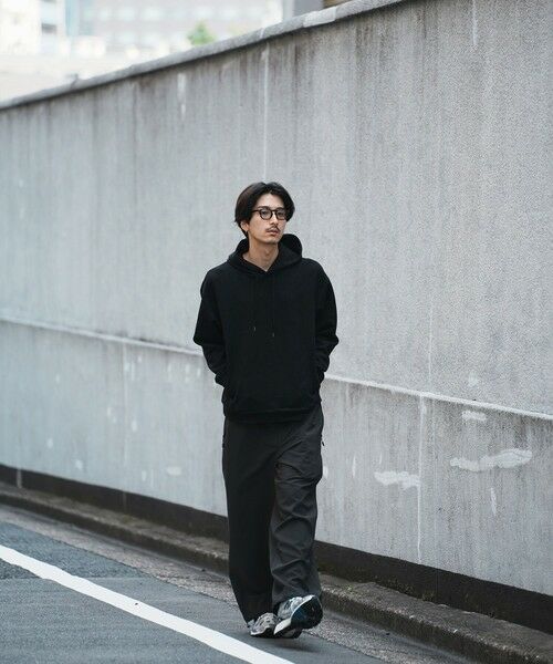 MEN'S BIGI / メンズビギ スウェット | ＊WEB限定 フェイクスエード リラックスフィットフーディ | 詳細11