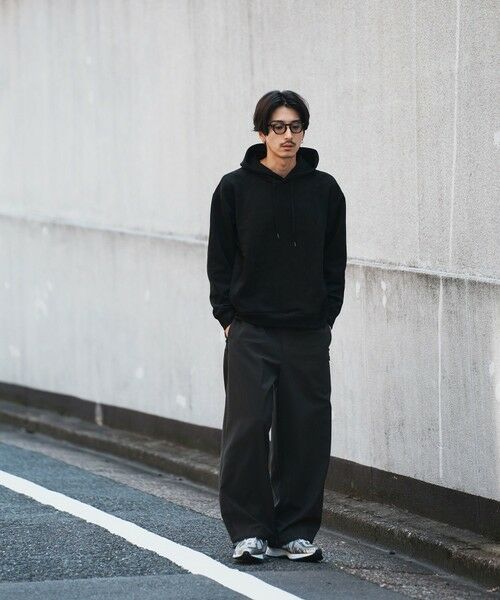 MEN'S BIGI / メンズビギ スウェット | ＊WEB限定 フェイクスエード リラックスフィットフーディ | 詳細12