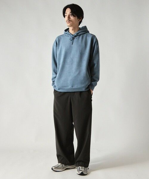MEN'S BIGI / メンズビギ スウェット | ＊WEB限定 フェイクスエード リラックスフィットフーディ | 詳細13