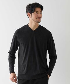 MEN'S BIGI / メンズビギ Tシャツ | リンクスジャガード　リブニットソーTシャツ