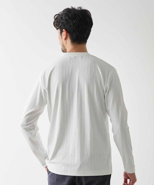 MEN'S BIGI / メンズビギ Tシャツ | リンクスジャガード　リブニットソーTシャツ | 詳細3