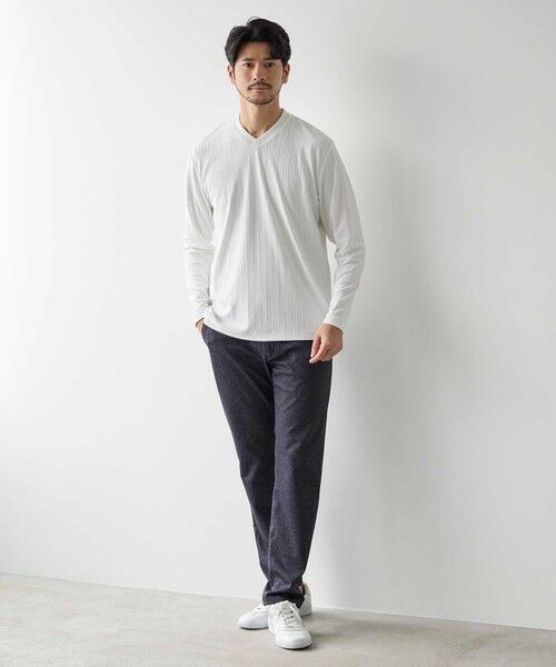 MEN'S BIGI / メンズビギ Tシャツ | リンクスジャガード　リブニットソーTシャツ | 詳細5