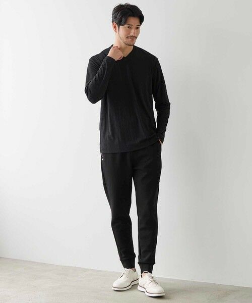 MEN'S BIGI / メンズビギ Tシャツ | リンクスジャガード　リブニットソーTシャツ | 詳細15