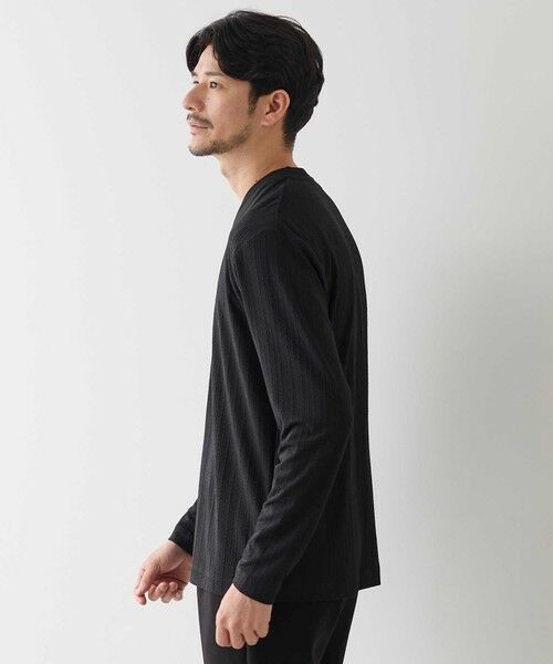 MEN'S BIGI / メンズビギ Tシャツ | リンクスジャガード　リブニットソーTシャツ | 詳細12