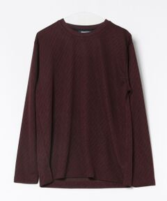 MEN'S BIGI / メンズビギ Tシャツ | ジオメトリックジャガードクルーネックT