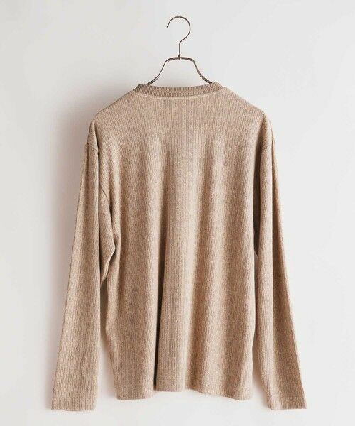 MEN'S BIGI / メンズビギ Tシャツ | ジオメトリックジャガードVネックロンT | 詳細6